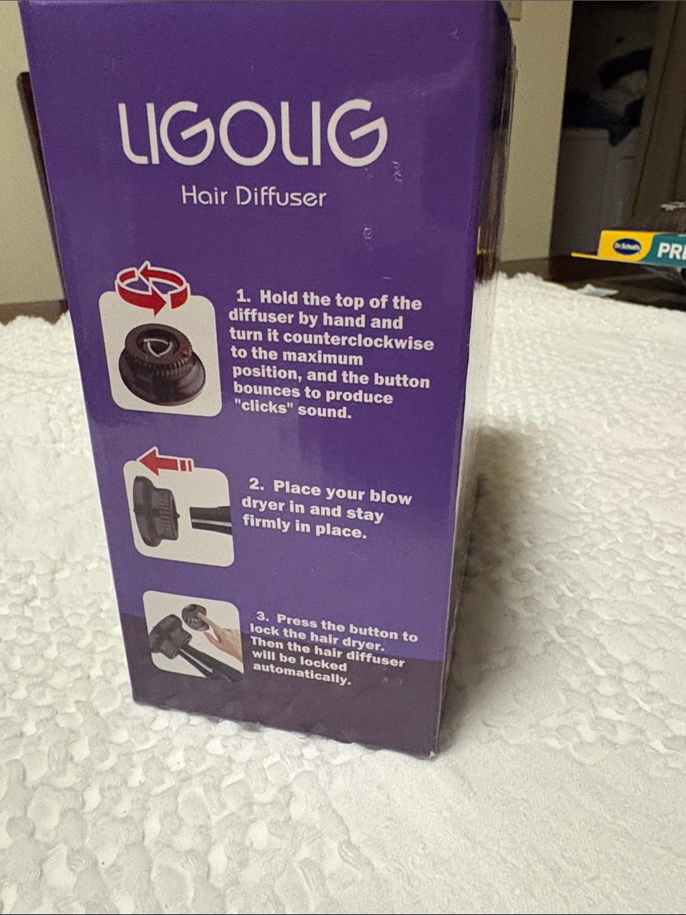 Hair Diffuser R8 in Black - Fast Drying Power - Picture 2 of 3